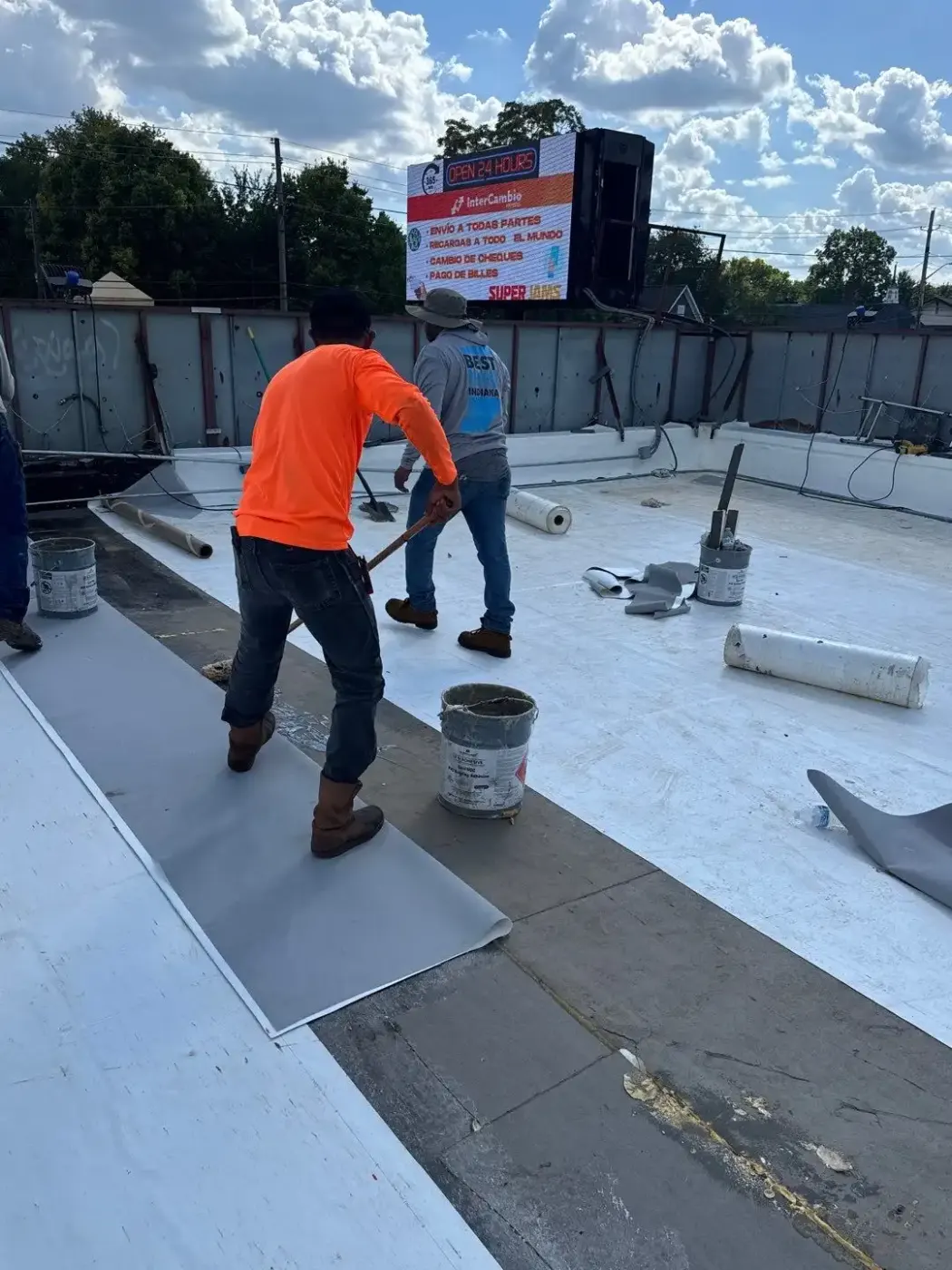 Commercial Roofing in Fall Creek Place
